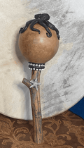 Octopus blessing rattle, sacred healing instrument, Katherine Bird