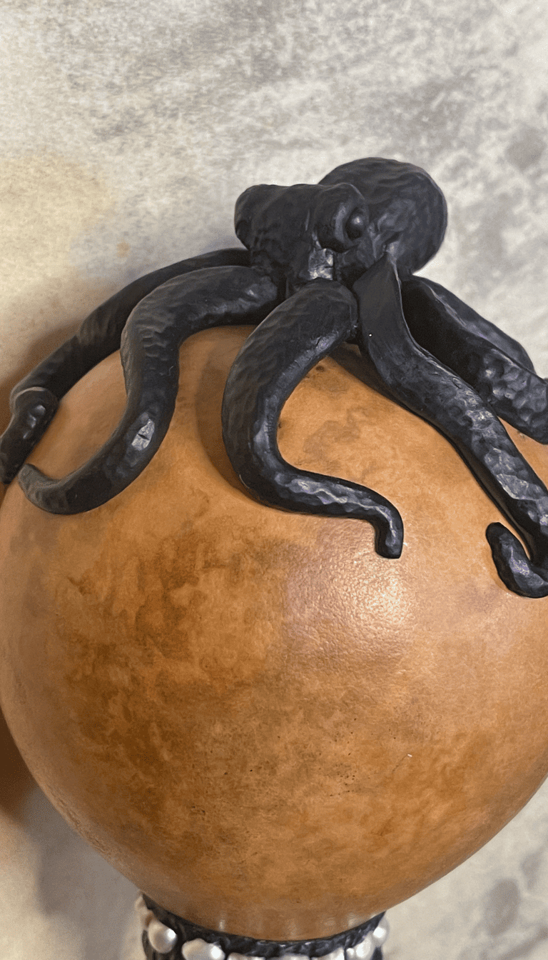 shamanic sound medicine object, octopus spirit